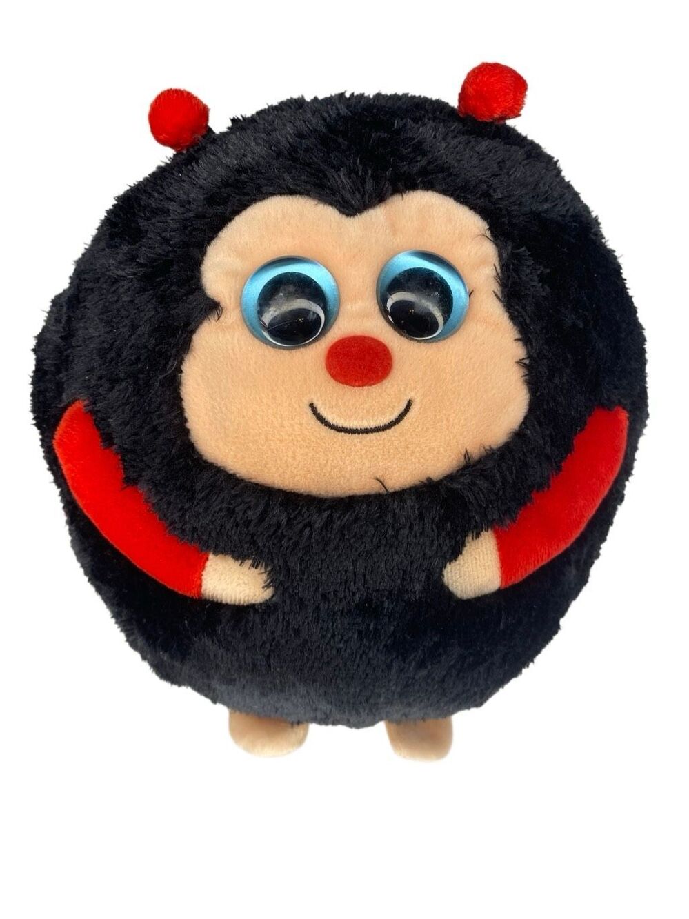 TY Beanie Ballz Ladybug Plush Stuffed Animal 2011 Round Bug Soft Toy Collectible